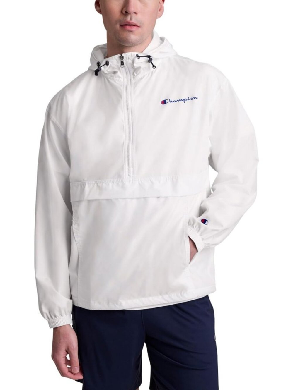 Men's Wind & Water Resistant Full-Zip Stadium Jacket - Stylish Outdoor Layering